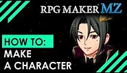 RPG Maker MZ: Basics EP-4... How to make a character.