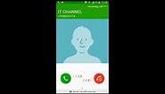 Samsung Galaxy S4 Incoming call (Screen Video)