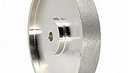 CBN Grinding Wheel 6" Dia x 1" Wide, 1/2 inch Arbor, Sharpen High Speed Steel Cutting Tools, Diamond Grinding Wheel Grit #180