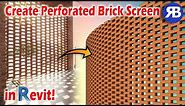 Revit Snippet: Create Perforated Brick Walls & Screens