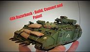 Warhammer 40k Razorback build, conversion and paint