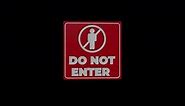 Do not enter sign - 4K | Motion Graphics template - Envato elements