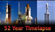 Kennedy Space Center Launch Complex 39: 52 Year Time lapse Video