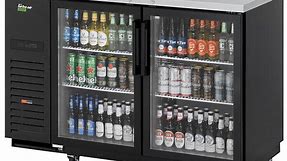 Turbo Air Super Deluxe TBB-2SGD-N 59" Back Bar Cooler with Glass Doors