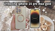 UNBOXING - iPhone 14 Pro Max Gold (256GB) + Accessories!