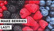 How to Keep Berries Fresher Longer - How to Wash Berries so They Last!