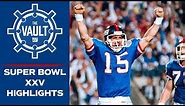 WIDE RIGHT! Giants Win Super Bowl XXV by 1-Point Lead! | New York Giants Highlights