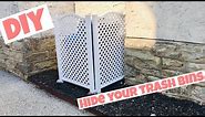 DIY |Hide Your Outdoor Trash Bins | Easy And Fast