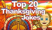 Top 20 Funniest Thanksgiving Jokes, Cartoon, Jokes for Kids, Thanksgiving Special Full Episode