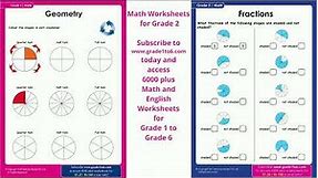 Grade 2 Math Worksheets | www grade1to6 com