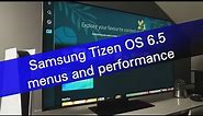 Tizen OS 6.5 menus and performance overview (demo on Samsung QN90B 2022)