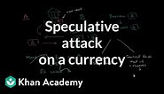 Speculative attack on a currency | Foreign exchange and trade | Macroeconomics | Khan Academy