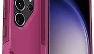 OtterBox Galaxy S23 Ultra Commuter Series Case - INTO THE FUCHSIA (Pink), slim & tough, pocket-friendly, with port protection