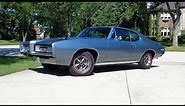 1968 Pontiac GTO Coupe in Aleutian Blue & Engine Sound on My Car Story with Lou Costabile