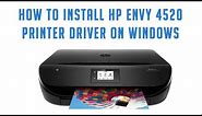 How to install HP Envy 4520 Printer Driver in Windows 10, 8, 7