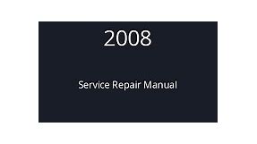 2008 Nissan Altima Service Repair Manual PDF | ServicingManuals