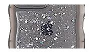 Cyberowl Compatible with iPhone 8 Plus/iPhone 7 Plus,Cute Kawaii Bling Sparkle Glitter Frame Shape Soft Silicone Shockproof Protective Phone Case Cover for Women Girls Black