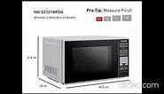 Panasonic 20L Grill Microwave Oven(NN-GT221WFDG,White, 38 Auto Cook Menus )