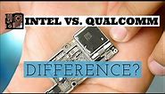 Intel vs. Qualcomm Logic Boards iPhone X