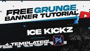 How To Make A Free "GRUNGE" YouTube Banner On Pixlr! *EASY*
