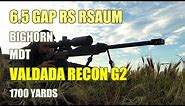6.5 GAP 4s SAUM at 1700yards and first try with the VALDADA RECON G2