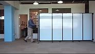 Creating Space in Seconds with Versare's StraightWall Sliding Room Divider