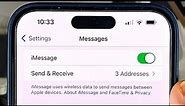 How To Activate iMessage in iPhone 15 Pro Max