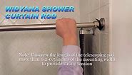 Shower Curtain Rod 31-76 Inch, 1 Inch Diameter Adjustable Spring Tension Stainless Steel Telescoping Rod No Drill, Easy Install, No Rust, for Closet Bathroom Windows, Nickel