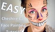 EASY Cheshire Cat Face Painting Tutorial | English with Mrs. Church