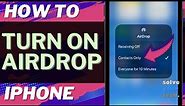 iOS 17: How to Turn on AirDrop on iPhone