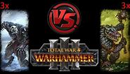 Can 3 Armored Skin Wolves Beat 3 Kroxigors in Total War: Warhammer 3?