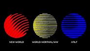 New World & World-Northal/WW & AT&T logo Globes