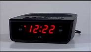 GPX C224B Digital Clock Radio w/ Dual Alarms & Programmable Sleep Timer