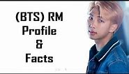 [K-POP] BTS RM - Profile & All Facts