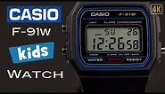 Casio F-91W Kids Watch Review 4k