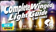 Sky Cotl All WINGED LIGHTS LOCATIONS - New Updated Version | Beginners Guide | Noob Mode