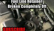 Dodge No Start Broken Fuel Line Retainer Clip!