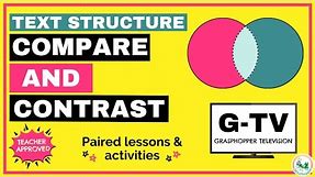 Compare and Contrast Text Structure Nonfiction Texts for Kids