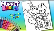 Muppet Babies Kermit and Gonzo Coloring. Disney Jr. Muppet Babies Coloring Book Pages For Kids