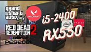 Game Benchmark Intel Core i5-2400 8GB RAM 256 SSD Radeon RX 550 2GB GDDR5 December 2023
