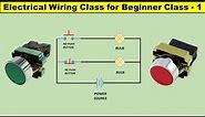 Electrical wiring Class for Beginner Class - 1 || NO NC Push Button Wiring @TheElectricalGuy