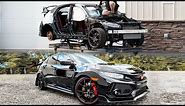 Incredible Rebuild of a Totaled Civic Type R in 20 Minutes!