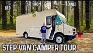 STEALTH Step Van Camper TOUR - Bread Truck Converted into Mobile Tiny Home