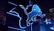 NFL Detroit Lions NFC 3D Logo
