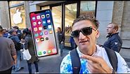 iPhone X - FIRST IN NYC TO GET - slept on the streets for 5 days