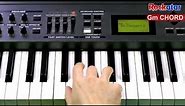 Gm chord on Keyboard