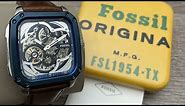 Fossil Inscription Automatic Brown Leather Men’s Watch BQ2571 (Unboxing) @UnboxWatches