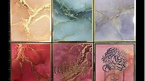 Alcohol Inks Basics - Simple One Color Marble Background with Alloy - Tutorial