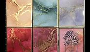 Alcohol Inks Basics - Simple One Color Marble Background with Alloy - Tutorial