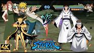 Kushina, Minato, and Naruto Kurama Link Mode vs Indra and Ashura